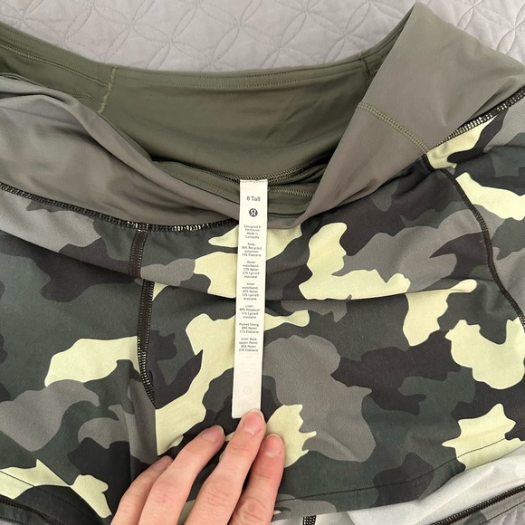 (SOLD) Lululemon shorts - size 8 - camo print - Picture 3 of 4